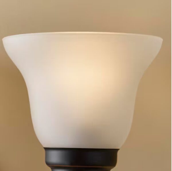 Ashhurst 3-Light Oil Rubbed Bronze Vanity Light with Frosted Glass Shades